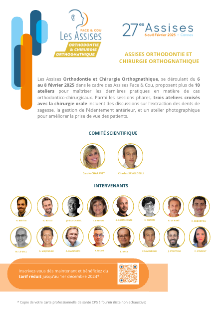 ASSISES ORTHODONTIE et CHIRURGIE ORTHOGNATHIQUE